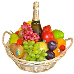 Fresh Fruit Basket with Chandon 1