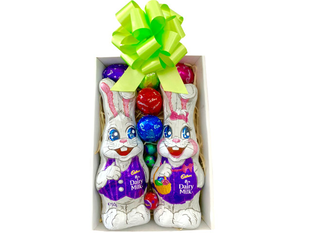 Double Bunny Easter Gift Box