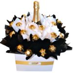 Classic Black and White, Chocolate Bouquet (with a touch of Gold) 1