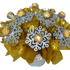 Golden Snowflakes Chocolate Bouquet 1