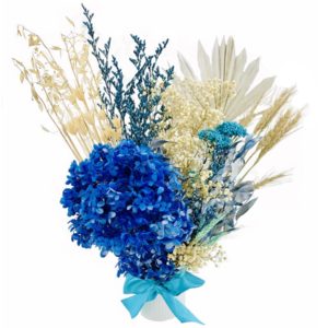 Beauty in Blue, Dried Flower Bouquet - Image 1