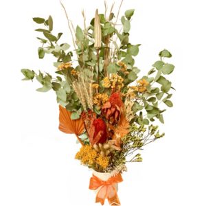 Boho Sunset Dried Flower Bouquet - Image 1