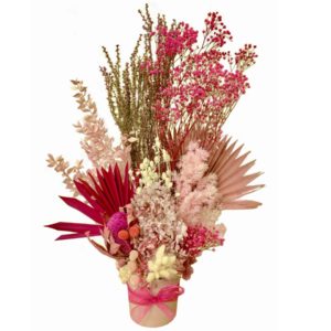 Perfection in Pink, Dried Flower Arrangement - Image 1