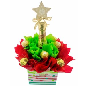 Christmas Star and "Bubbly" Chocolate Bouquet - Image 1