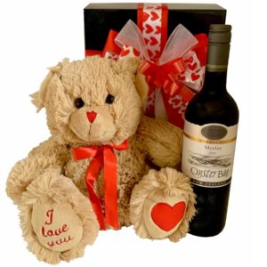 Merlot Bear "I Love You" Gift Box - Image 1