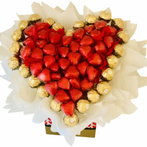 Chocolate Heart Chocolate Bouquet - Image 1